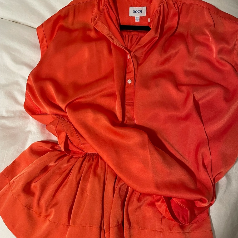 Koch Fern top in orange